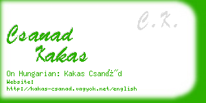 csanad kakas business card